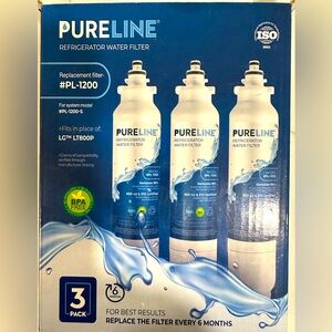 Pureline Refrigerator Replacement Water Filter 1 FILTER ONLY #PL-1200
